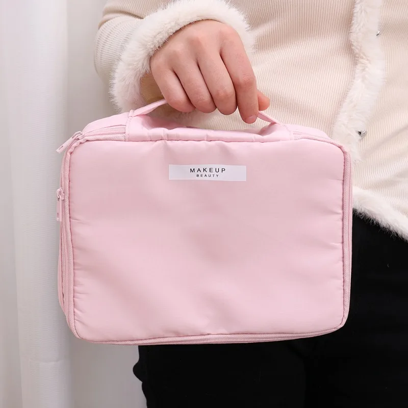 Large Capacity Makeup Bag Fashion Portable Waterproof Foldable Multifunctional Travel Women High Appearance Storage Bag