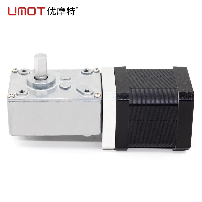 UMOT Precision 42mm Nema17 Worm Gearbox Stepper Motor Reduction Ratio 1:17/1:31/1:50/1:100/1:290/1:505 Output Torque 1.1N.m-5N.m