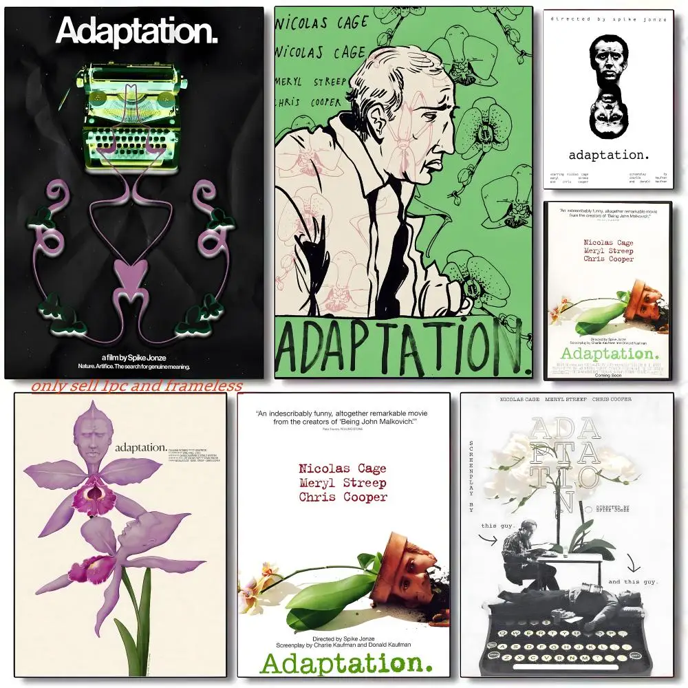Comedy drama Movie A-Adaptation Poster Wall art poster paintings are suitable for clubs living rooms bedroom