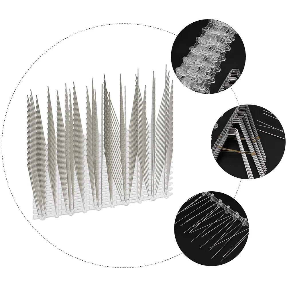 

Outdoor Bird Spike Anti Pigeon PC Plastic Chassis Adjustable Fence Security Visual Barrier Rust
