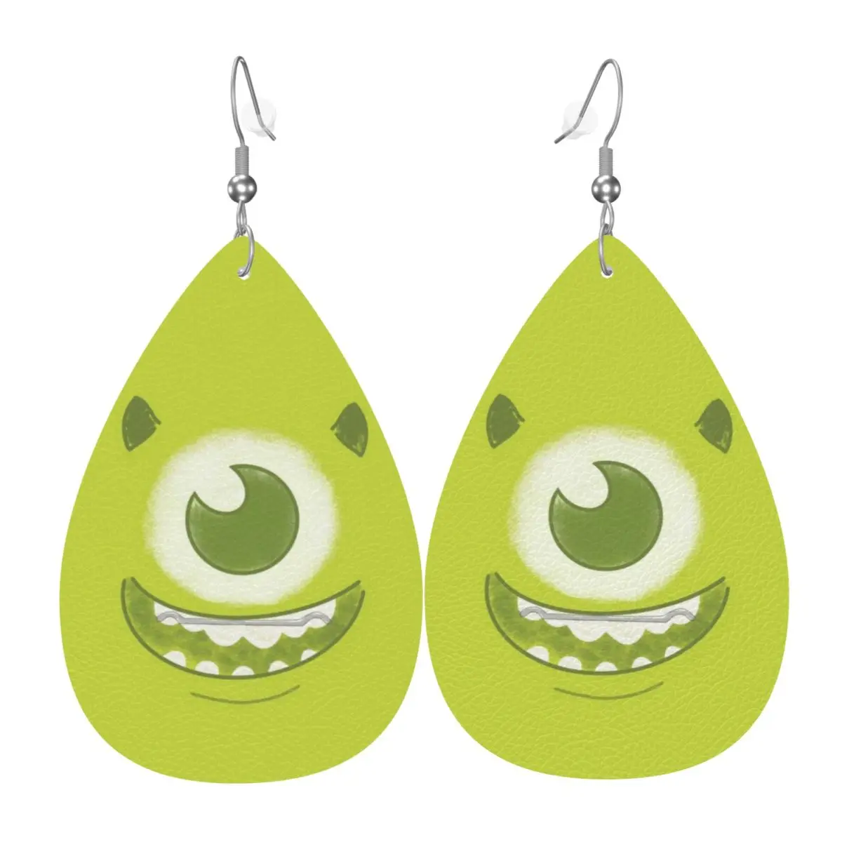 

Серьги-подвески из кожи с изображением персонажей из мультфильма «Университет монстров» для женщин, модные, на День святого Валентина