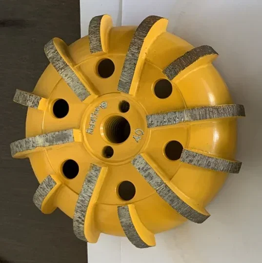 Discos de rodas com base de raio de diamante Terrco de 5 polegadas para vendas quentes de concreto