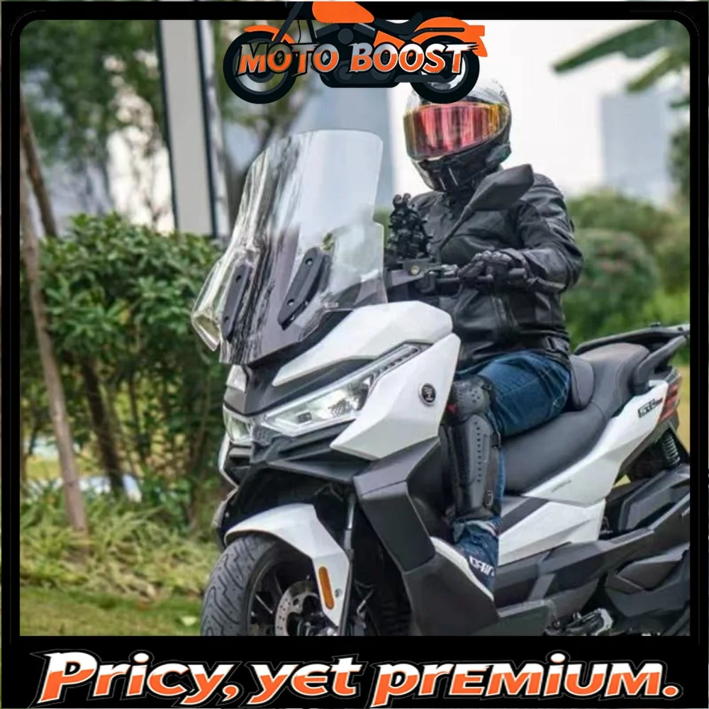 For VOGE SR4MAX modified heightened and widened windshield thickened front windshield windproof and rainproof plate accessories