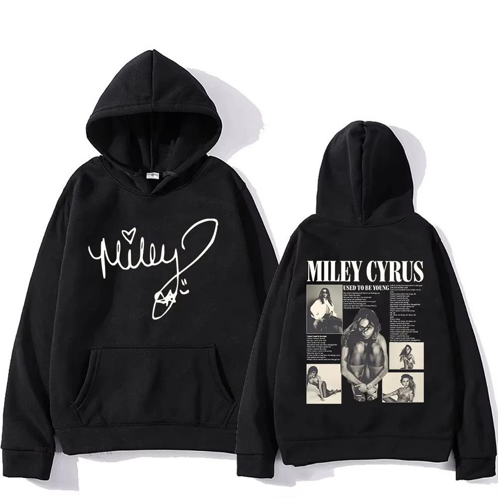 

Толстовки с капюшоном Singer Miley Cyrus, повседневные толстовки с длинными рукавами и капюшоном, пуловеры в стиле хип-хоп с графическим принтом и мужские Sudaderas с капюшоном