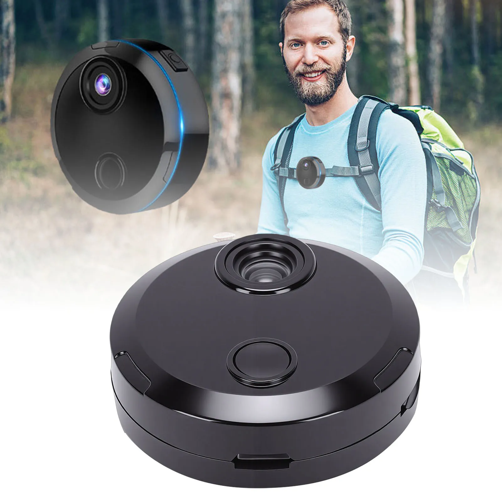 

HDQ15 Беспроводная 1080P Wi-Fi камера HD Многофункциональная маленькая домашняя камера безопасности для путешествий на открытом воздухе Беспроводная маленькая камера няни