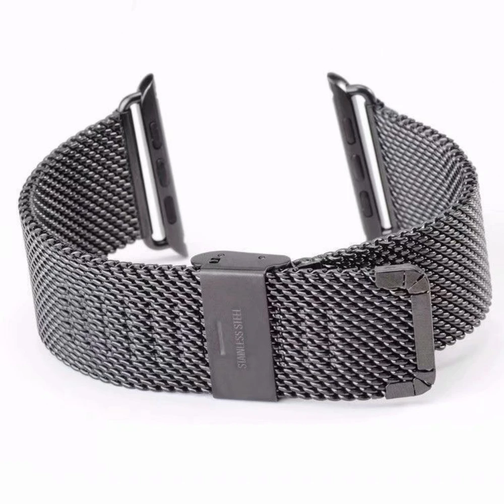 Adatto per cinturino per orologio Apple Milan BuckleCoarse Mesh Iwatch 7/6/5 generazione cinturino in acciaio inossidabile 45mm per uomo e donna