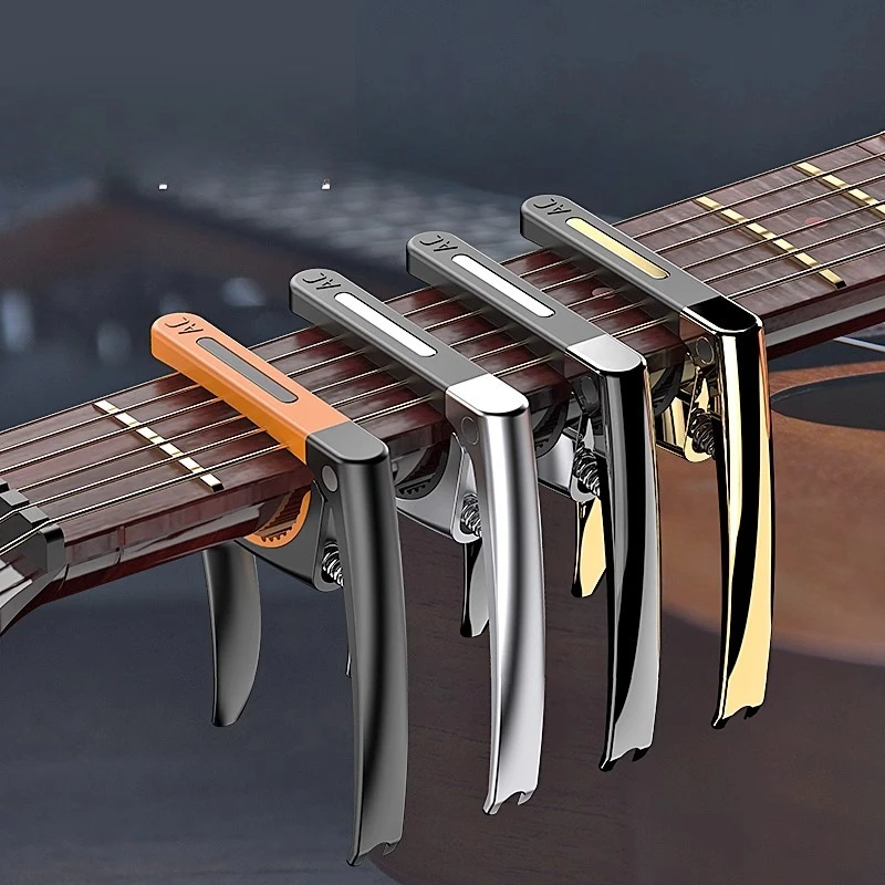 

Universal Guitar Capo Folk Ukulele Tuner Premium Metal Plating Craft Musical Instrument Clip Accessories