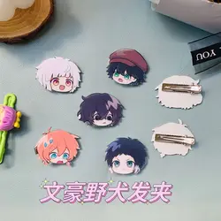 Anime Dazai Osamu Nakajima Atsushi Hair Clips Cosplay Girls Hairpin Women Headwear Student Cartoon Hair Accessories