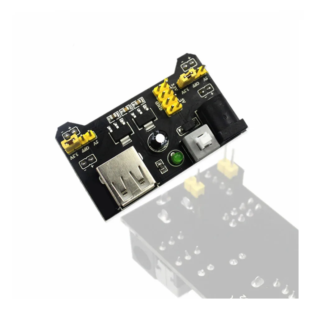 DC 3.3V / 5V MB102 전원 공급 장치 모듈 아두이노 DIY 키트용 전압 조정기 브레드보드