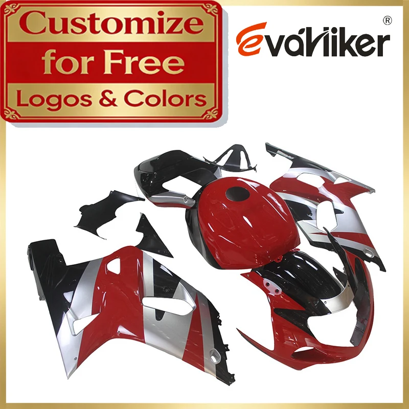ABS Plastic Fairing Kit For Suzuki GSXR600 2001 2002 2003 GSXR750 2001 2002 2003 Motorcycle Injection Fairing Customizable Color