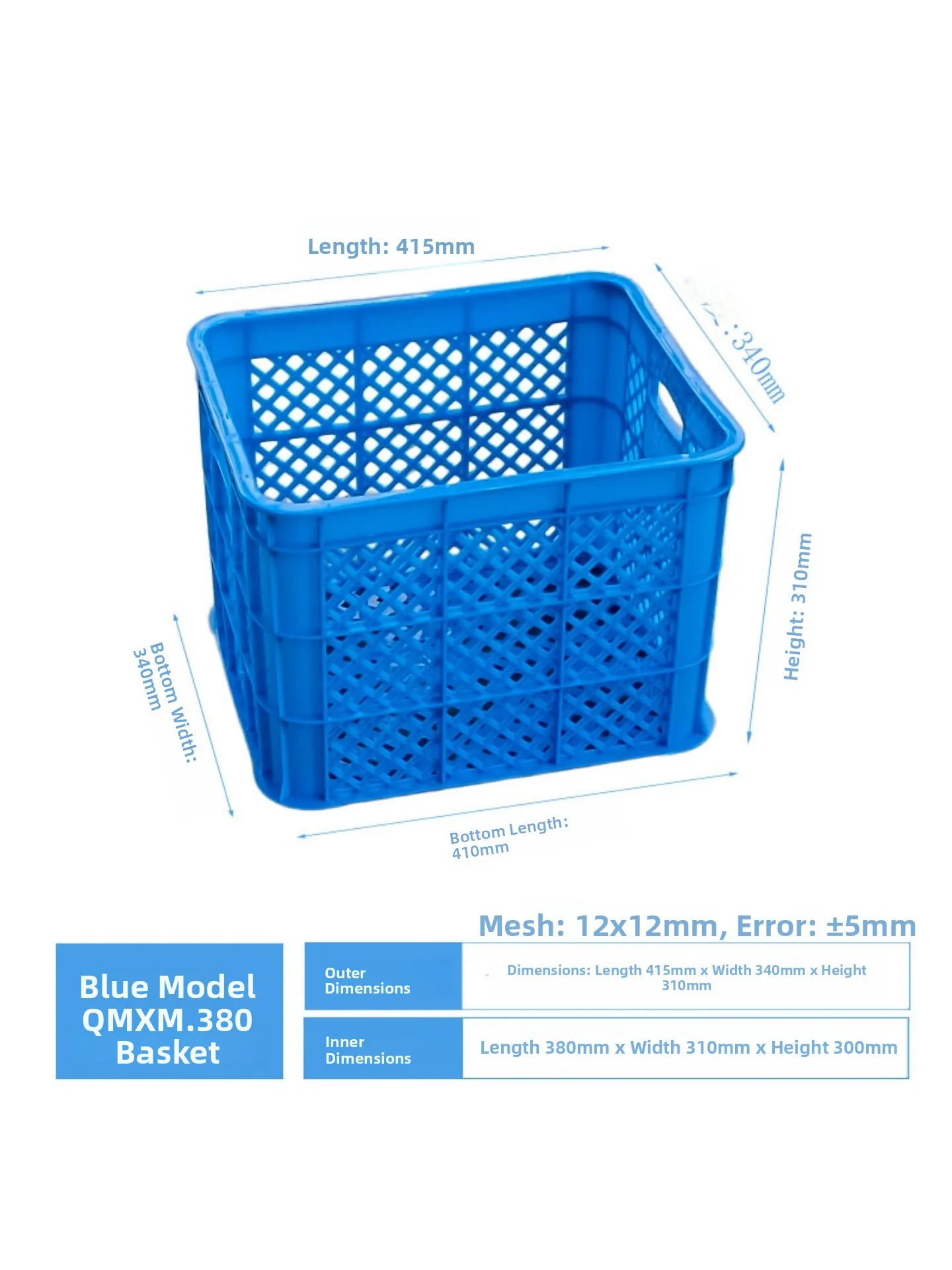 

Plastic Rectangular Fruit And Vegetable Harvesting Basket Hollow out Design Sugar Orange Storage Box Industrial Modern Style