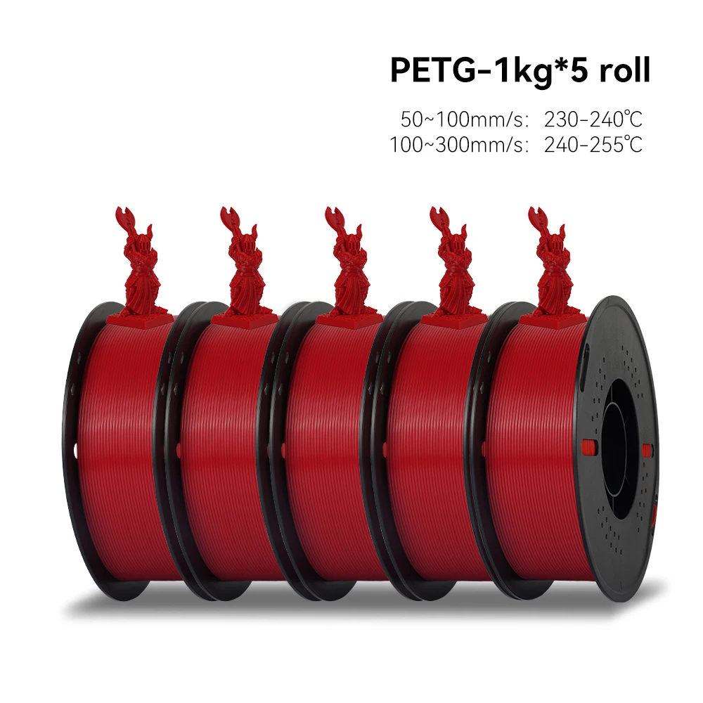 KEEPANG 5 kg PETG 3D-Drucker-Filament, 1,75 mm, hohe Zähigkeit, ordentlich gewickelt, 3D-Druckmaterial, DIY-Bastelwerkzeuge für 3D-Drucker