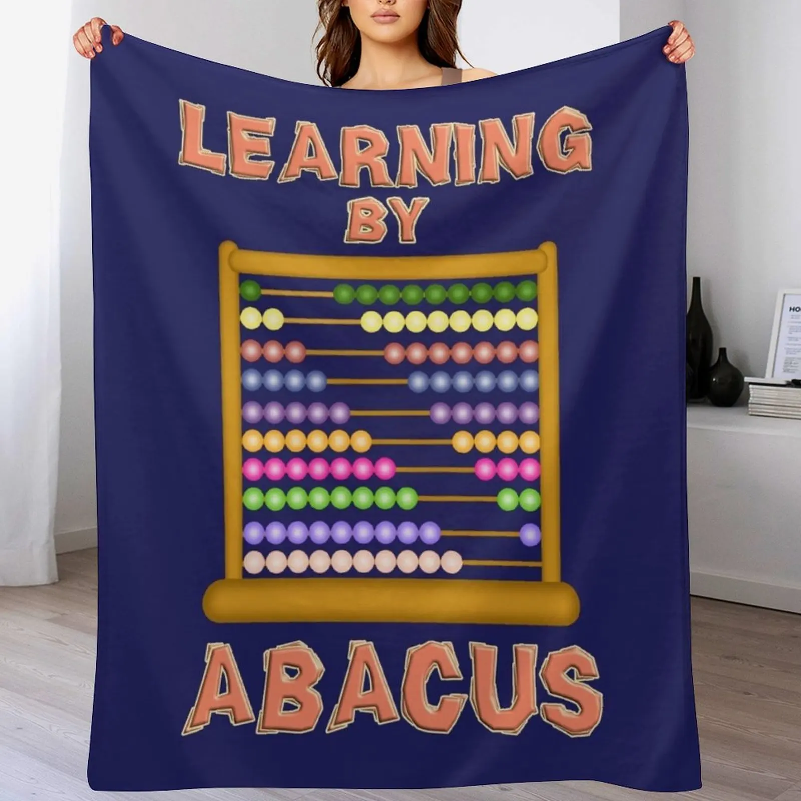 

Learning by Abacus Throw Blanket Multi-Purpose Single Blankets