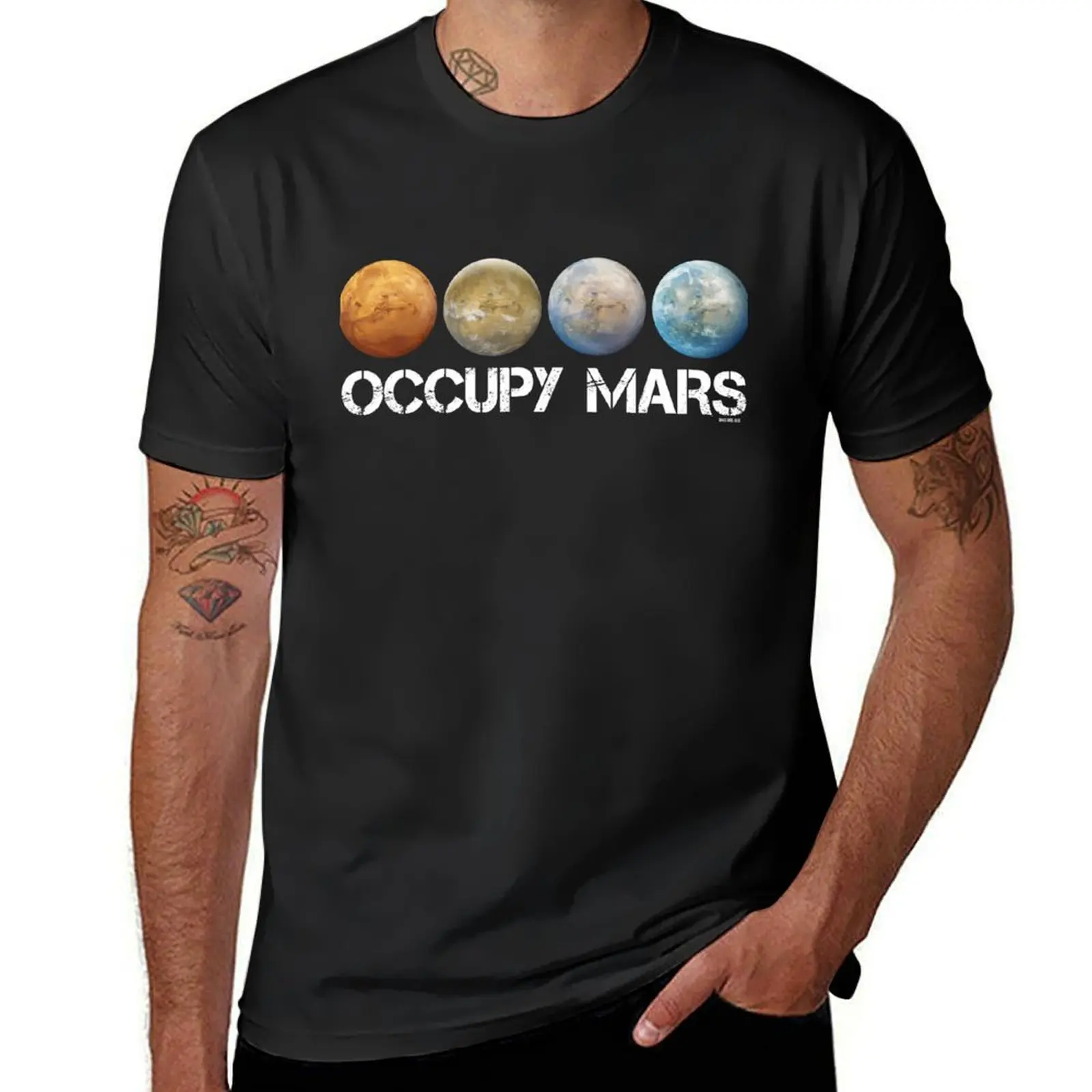 Occupy Mars Terraform T-Shirt cute tops funnys heavyweights shirts graphic tees big and tall t shirts for men