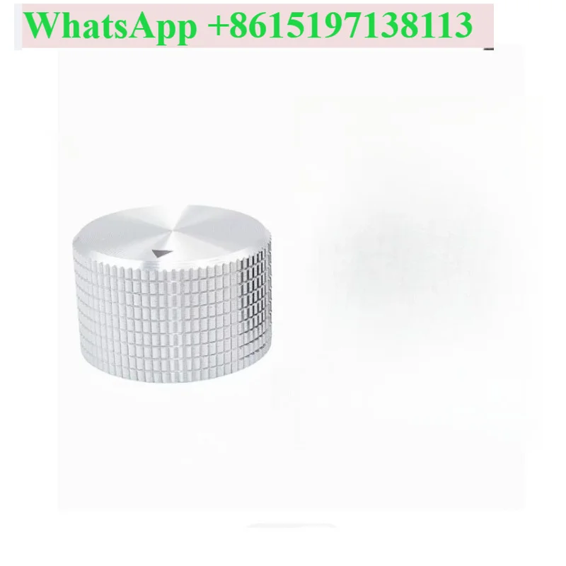1PCS 25X15 solid all-aluminum knob cap, metal knob, audio and video machine CD volume adjustment knob inner hole 6mm
