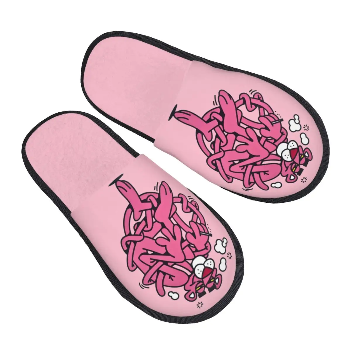 

Изготовленные на заказ домашние тапочки из мягкой пены с эффектом памяти P-Panthers, женские уютные теплые нескользящие тапочки