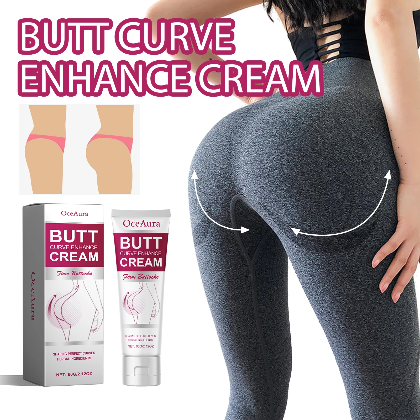Hip Lifting Firming Essential Oil Improve Hip Sagging Plump Hip Serum Peach Butt Sexy Buttocks Moisturizing Nourish Body Care