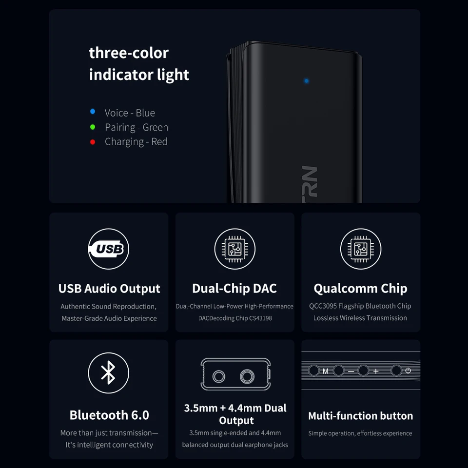 TRN Wave Portable DAC 3.5mm Balanced Out