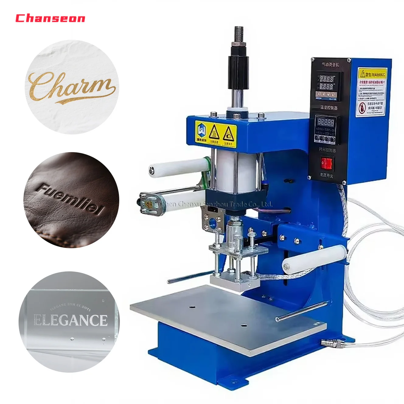 Halbautomatische Heißprägemaschine für Gold, Silber, Prägung, Leder, Holz, Papier, Kunststoff, Logo, Bronzierung