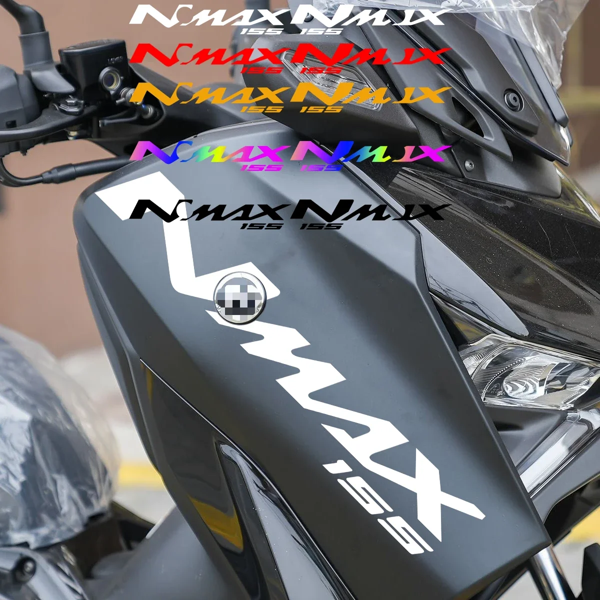 

Motorcycle Head Reflective Vinyl Stickers Moto Scooter Body Decoration Decals Accessories for YAMAHA Nmax NMAX 155