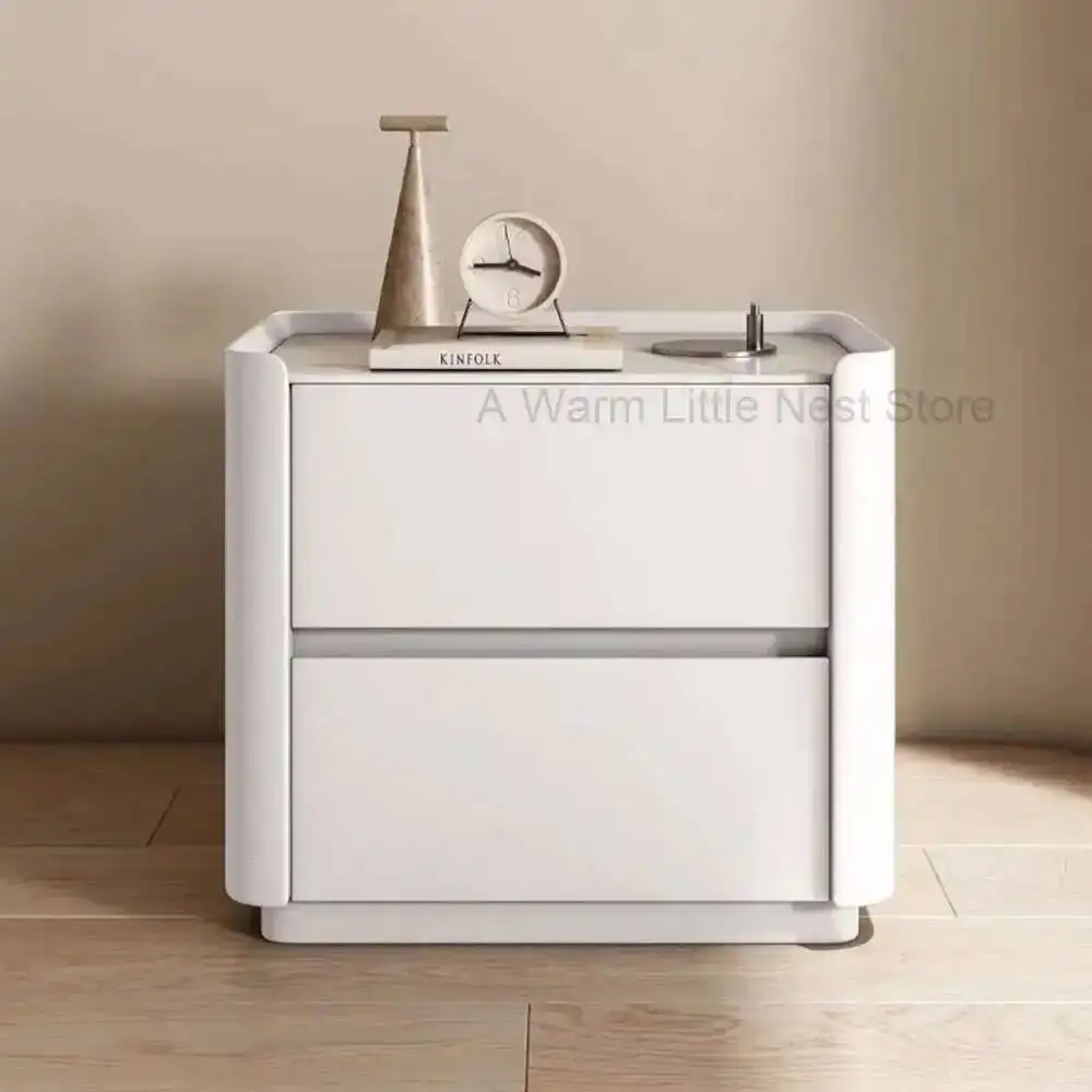 Luxury Side Table Drawers Nordic Nightstands Minimalist Low Vintage Nightstands Men Ordinary Style Criado Mudo Indoor Furniture