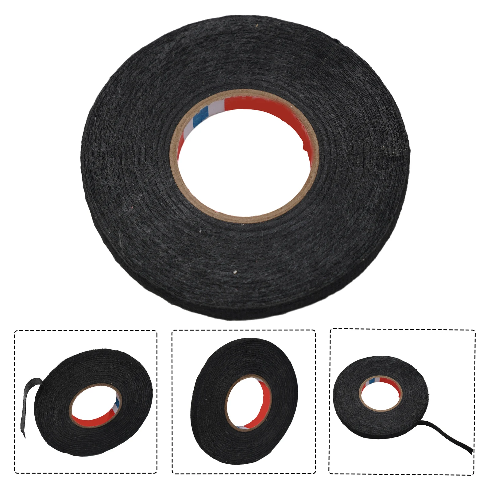 15M Electrical Tape Heat Resistant Harness Tape Insulation Auto Fabric Cloth Tape Waterproof Noise Resistance Adhesives Tape