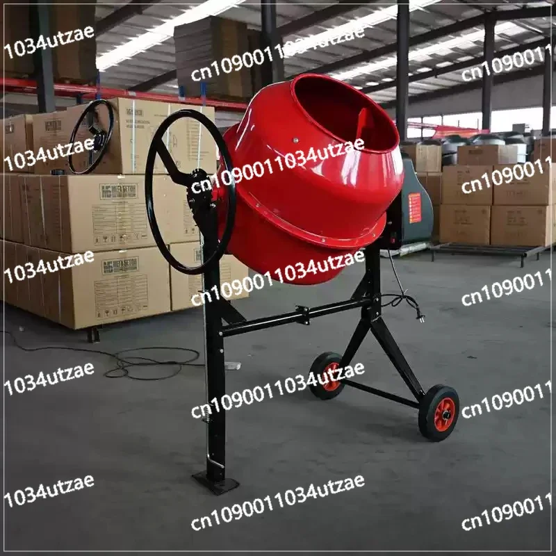 70L Small Horizontal Vertical Electric Concrete Mortar Cement Feed Mixer Drum Type Electric Mixer Construction Site  Machine