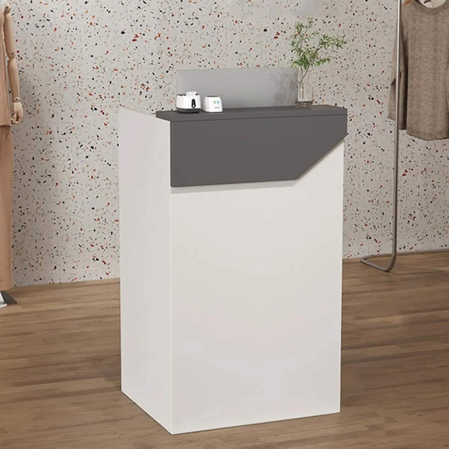 

Стоя стойка регистрации столы, рабочая стойка регистрации стола, розничная торговля небольшой стол регистрации стойка регистрации с ящиком хранения, кассира