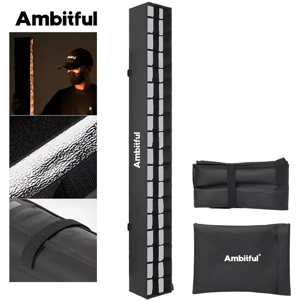 Ambitful SA30 Softbox Gonflable en Nid d'Abeille pour Lampe à Tube Gonflable AMBITFUL GC30R