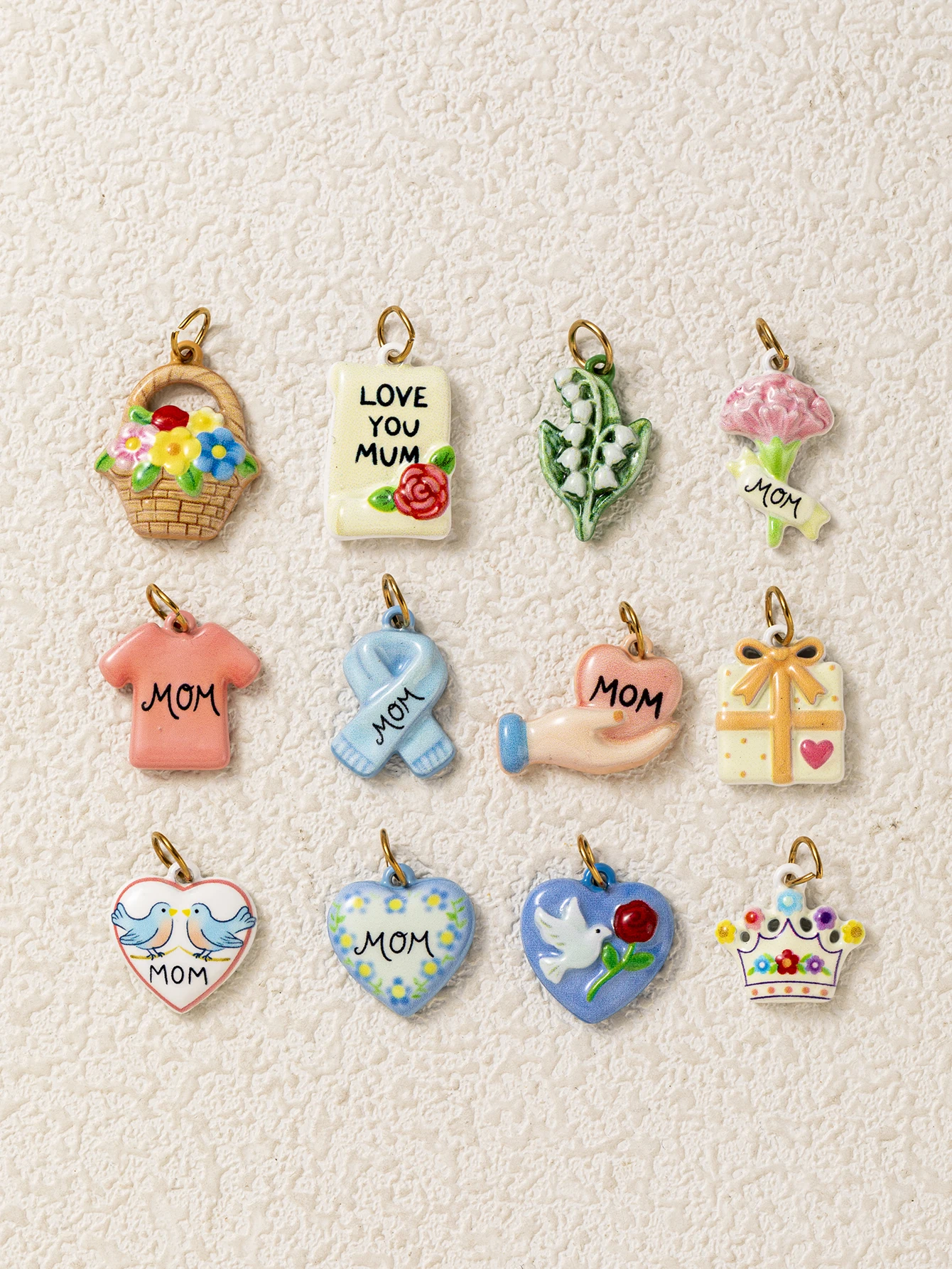 Neue beliebte bunte Liebesblumen-Anhänger aus 316 Edelstahl, wasserdicht, farbbeständig, DIY-Anhänger für Schmuck. – Detail 3