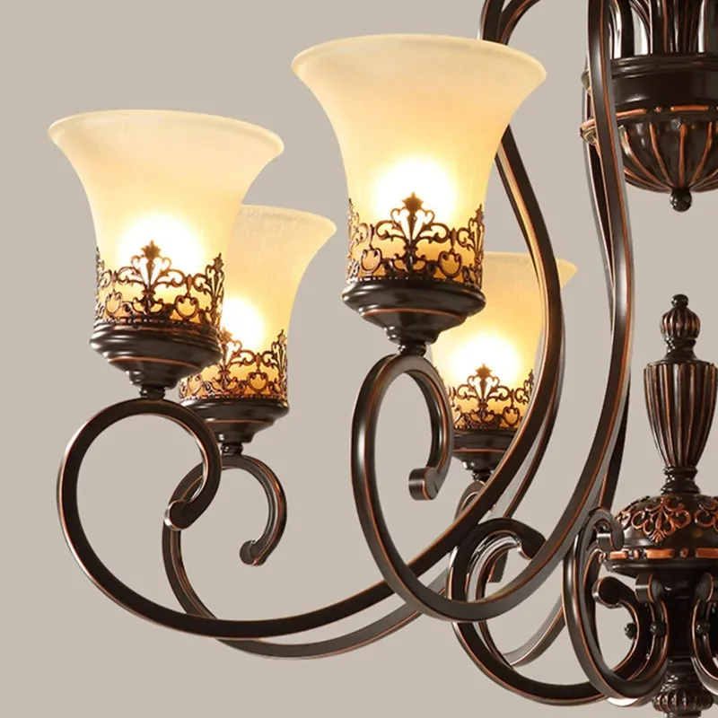 

New Arrival Hot Luxurious European Style Chandelier 6 Arms Diameter 68cm Living Room Luxury Lamp Lustres De Chandeliers