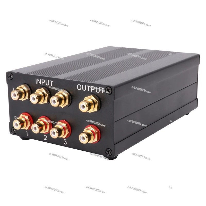 Switch All Aluminum Chassis 3 Ways Input 1 Way Output RCA Audio Signal Sources selector Change Switch