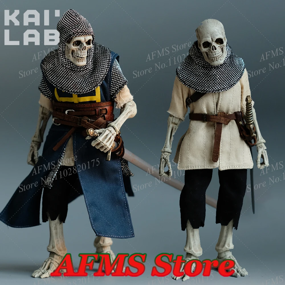 KAILAB 1/12 Scale Collectible Figure Four Knights Skull Wave Revival Clothes Set Lock Armor Fit 6Inch Action Figure Soldier Body