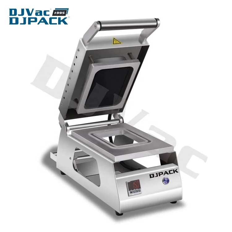 DS-2 Electric Stainless Steel Plastic Film Food Container Desktop Manual Tray Sealer