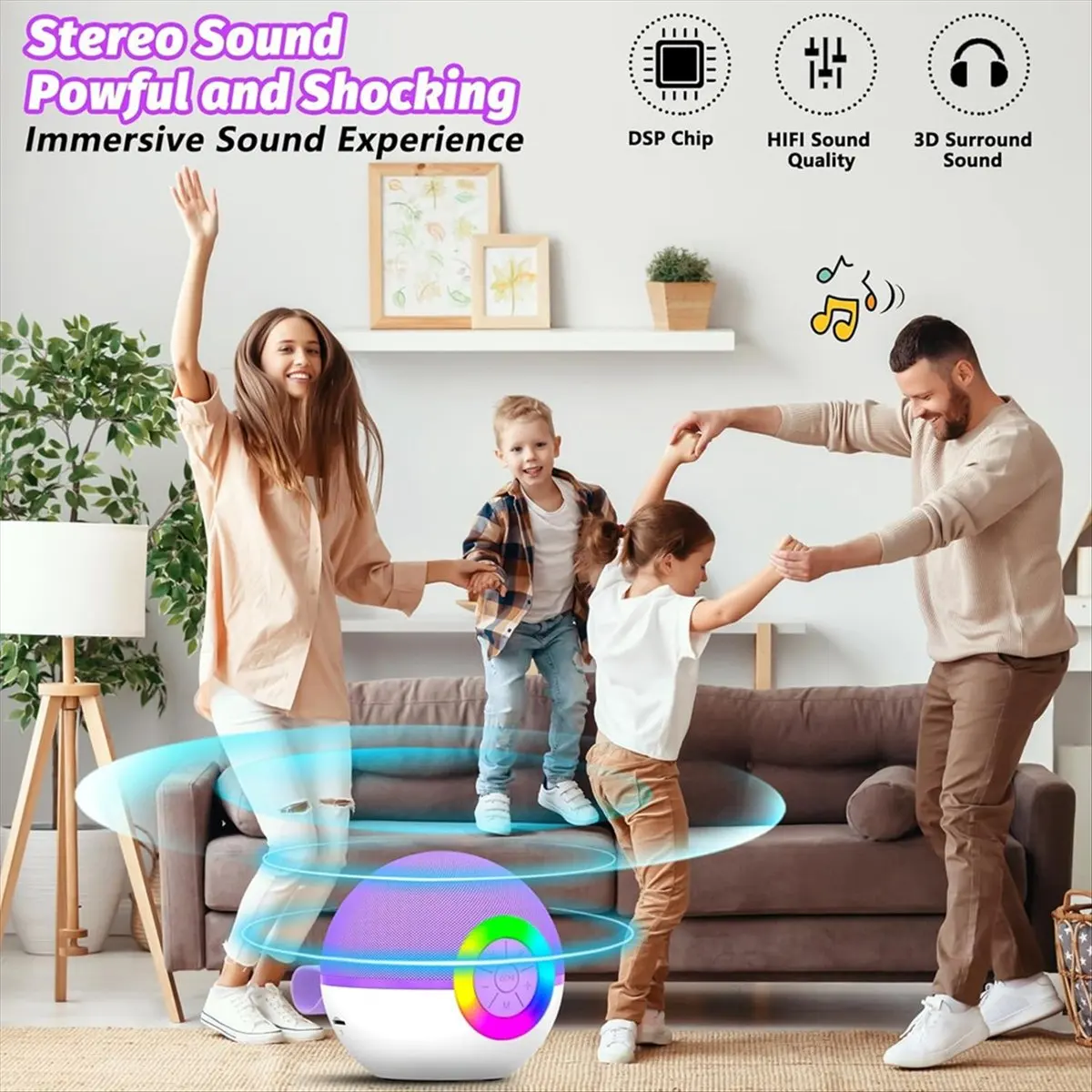 【x10a】karaoke-machine-with-2-micportable-bluetooth-microphone-song-toys-with-led-lightchritmas-birthday-gift-for-kidsa