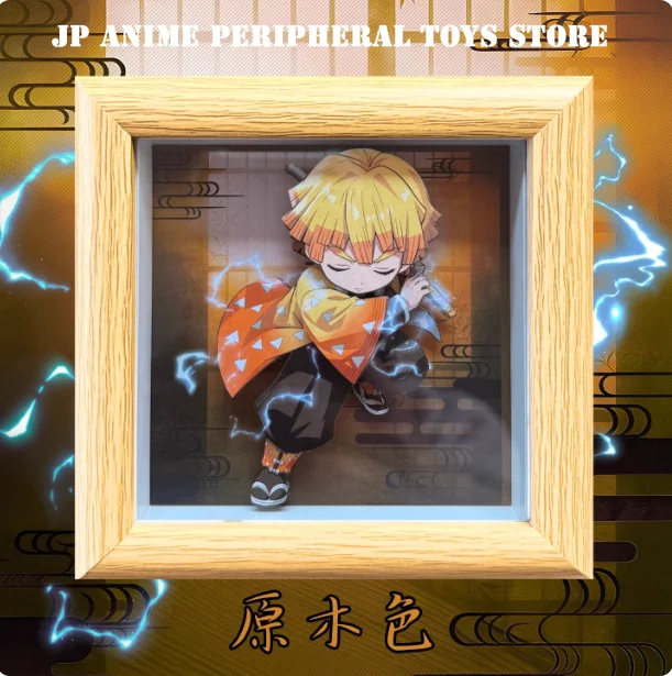 Peinture artistique 3D Demon Slayer faite à la main, jolie figurine Kamado Tanjirou, collection d'images, ornements de bureau, cadeau de Collection pour fans