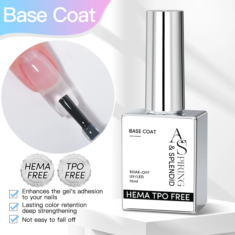 15 مللي Tpo الحرة قاعدة معطف هلام Tpo الحرة معطف فوقي هلام طلاء الأظافر طويلة الأمد نقع قبالة الأشعة فوق البنفسجية LED ترقية لا مسح BaseCoat TopCoat