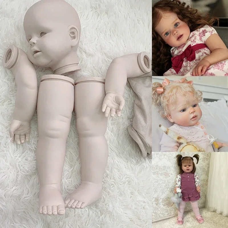 28Inch Peggy Reborn Doll Kit Baby Toddler Straight Leg Standing Doll Fresh Color Unassembled Kit