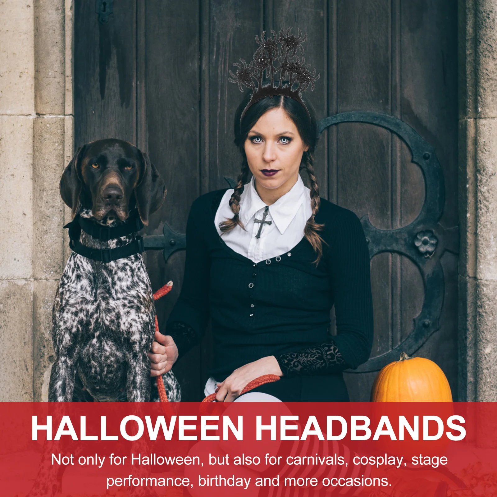 

Классическая цветная повязка для волос в виде паука, повязка на голову на Хэллоуин, легкий аксессуар для вечеринки для взрослых, повязки на голову на Хэллоуин