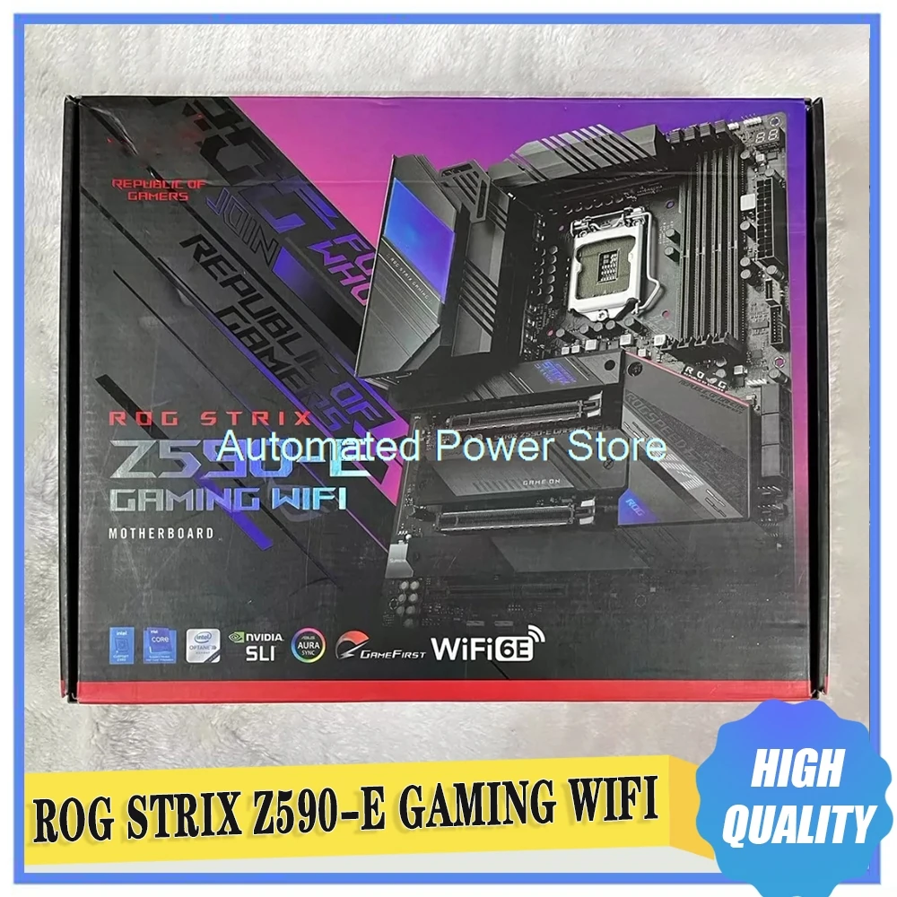 ROG STRIX Z590-E GAMING WIFI ATX Motherboard Z590 DDR4 PCI-E 4.0 4 × M. 2 USB3.2 11th/10th Generation