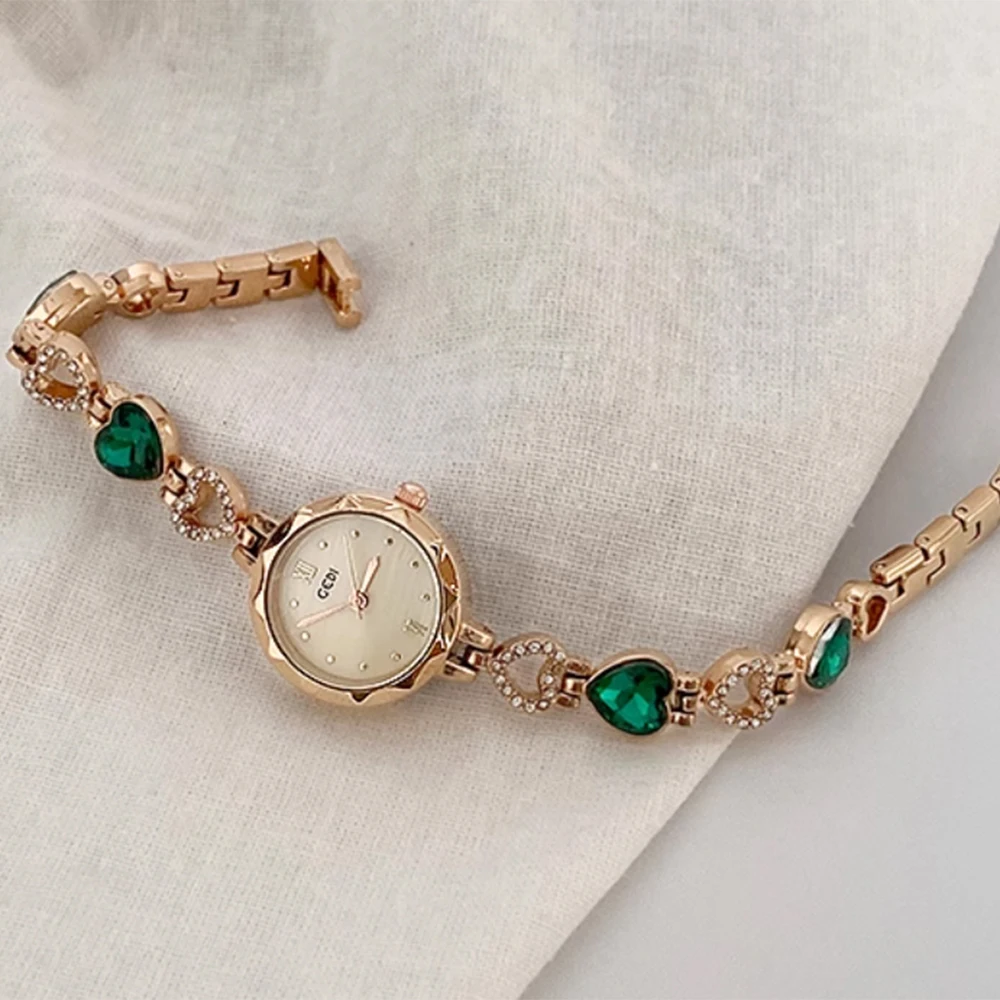 Fashion temperament minimalist luxury small disc with quartz women's watch for women‘s girl party gift jewlry wholesale