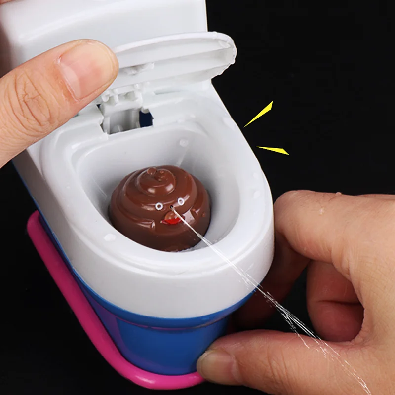 Funny Prank Mini Squ343 Water Spray Toilet, Anti souligné Game, Tricky Joke Gag Toy for Children, Adult Decompression Toys, Gifts