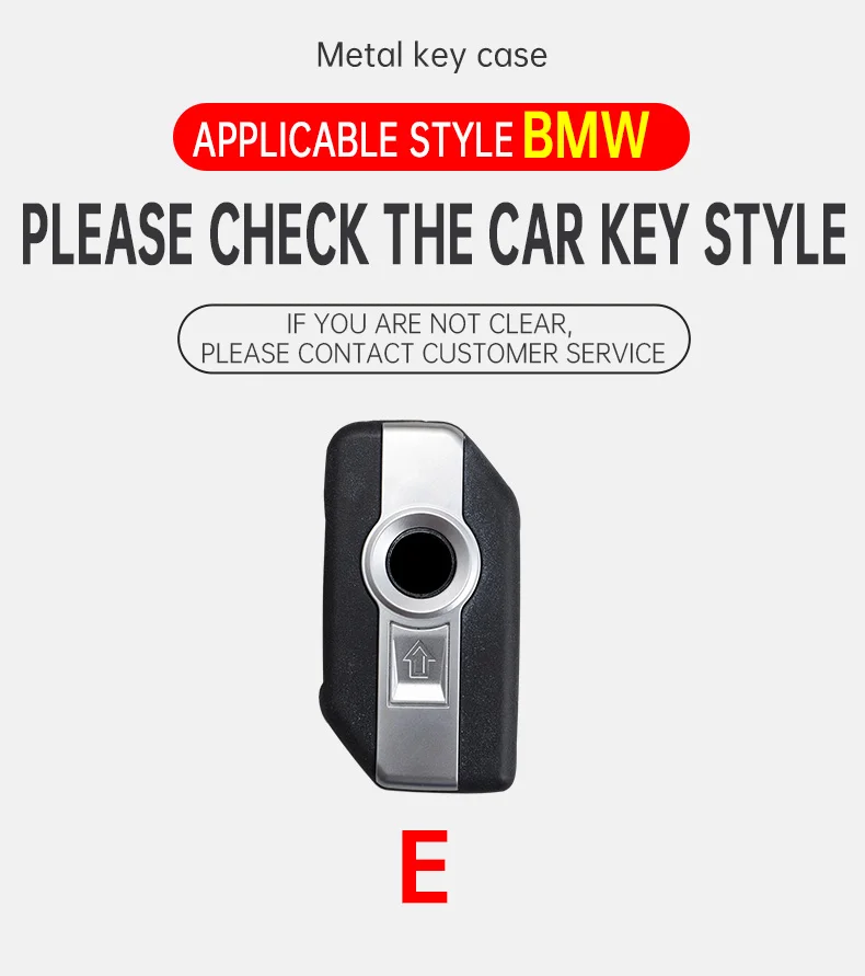 Zinc Alloy + Leather Car Key Case For BMW R1200GS R1250GS R1200RT K1600 GTGTL F850GS F750GS C400GT F900R F900XR R1200RS K1600GT