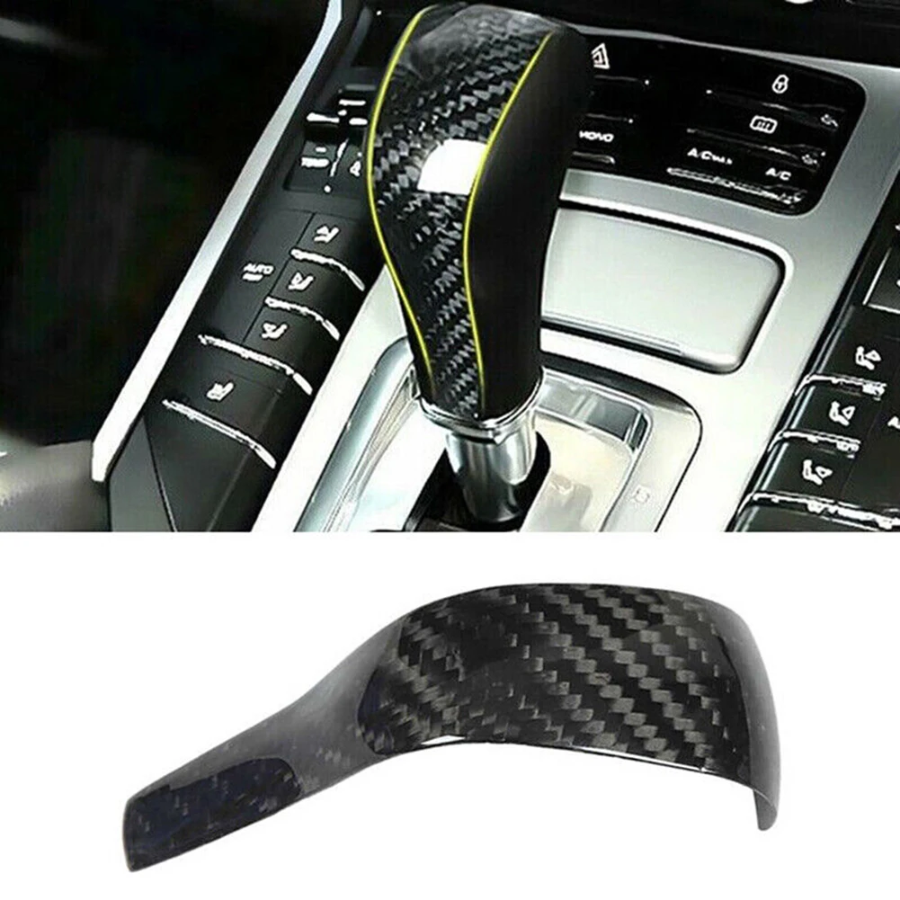 1PCS Shift Knob Gear Side Cover For Porsche 958 2011-2017 Interior Decoration Car Stickers Gear Head Cover