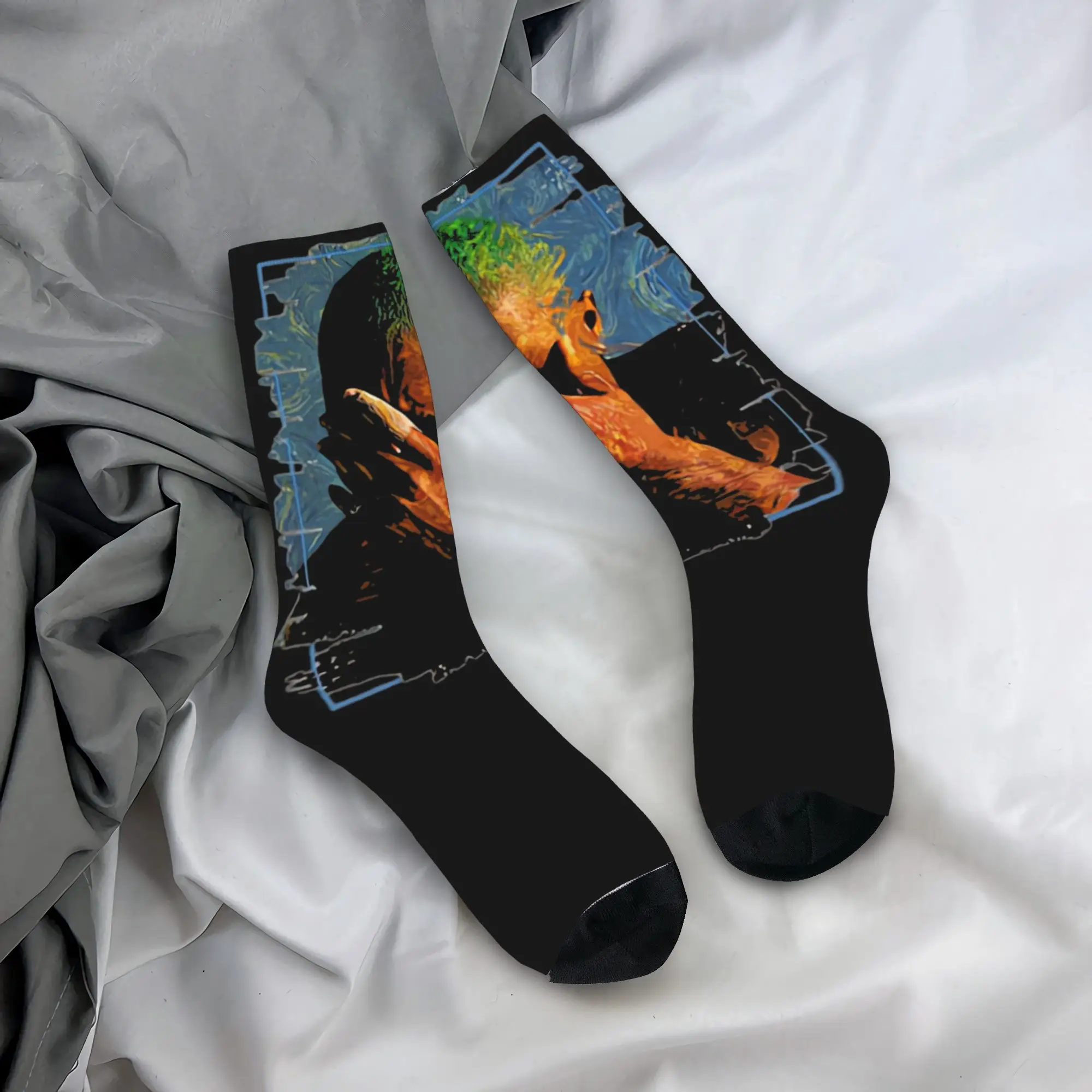 BLOND Print Stockings Rapper Frank Graphic Custom Korean Socks Winter Non Skid Socks Unisex Men Running Sports Warm Soft Socks