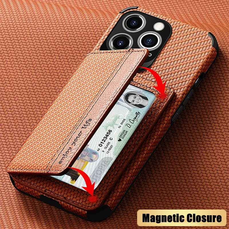 Wallet Card Case For Xiaomi 13T 11T 14 13 12T 12X 12 11 Lite 5G NE Poco F6 F5 F3 M5s C65 X3 X4 GT X5 X6 M6 Pro Magnet Case Cover