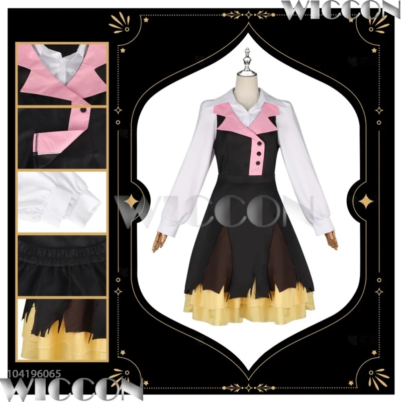 Lucy Maud Montgomery Bungo Anime Stray Coaplay Dog Black Dress Girl Lolita Suit Halloween Party Roleplay Outfit Woman Carnival - view 2
