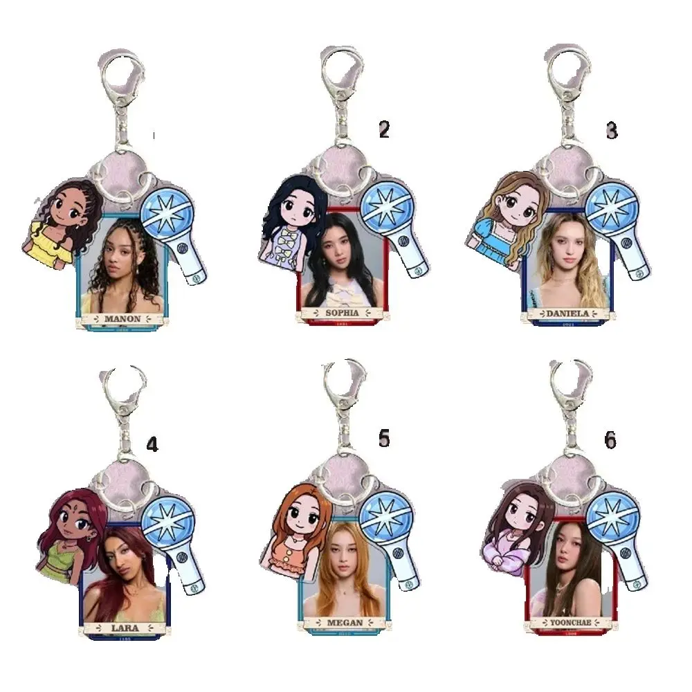 KPOP KATSEYE Acrylic Keyring Concert Light Stick Keychain Bag Pendant KATSEYE MANON SOPHIA LARA DANIELA Fans Gift KPOP KATSEYE Acrylic Keyring Concert Light Stick Keychain Bag Pendant KATSEYE MANON SOPHIA LARA DANIELA Fans Gift