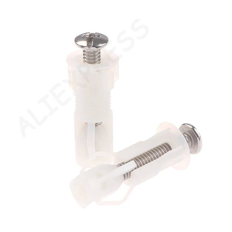 

New2PCS Toilet Seat Hinges Screws Universal Replacement Toilet Seat Hinge Set