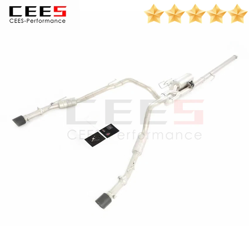

CEES Exhaust System for Dodge RAM RAM1500 2015-2019 5.7L Stainless Steel Valve Muffler Catback Escape Tubo Escape